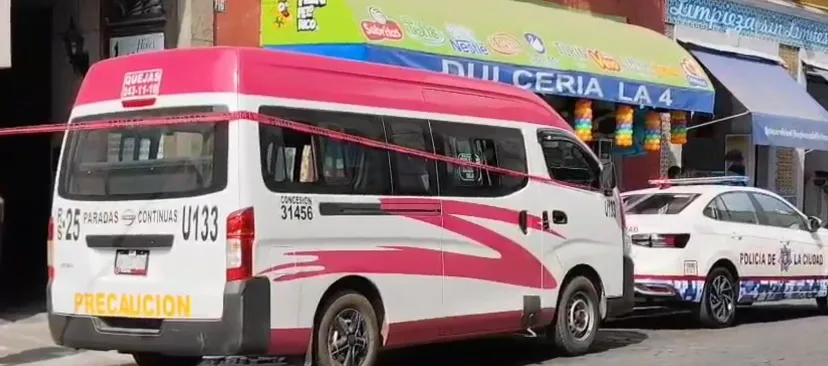 muerto en el transporte