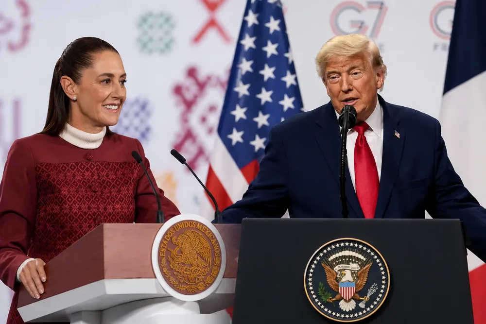 CLAUDIA Y TRUMP