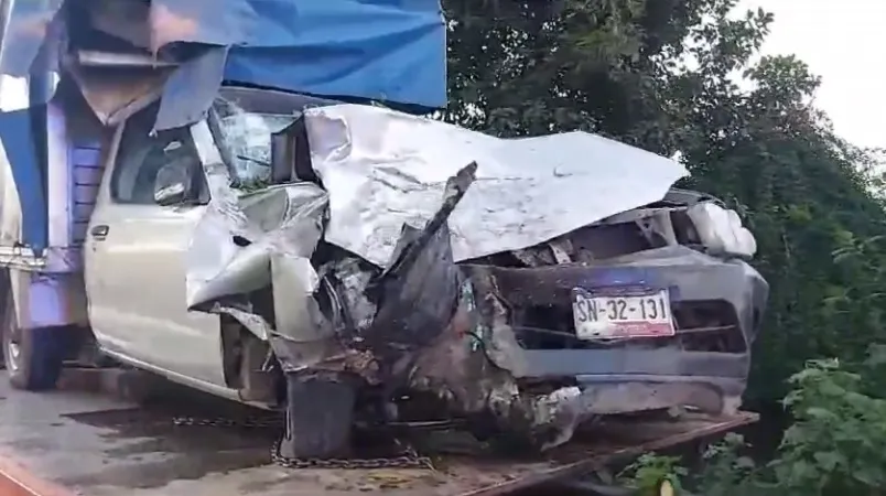 camioneta accidente